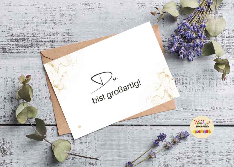 Du bist grossartig_Postkarte