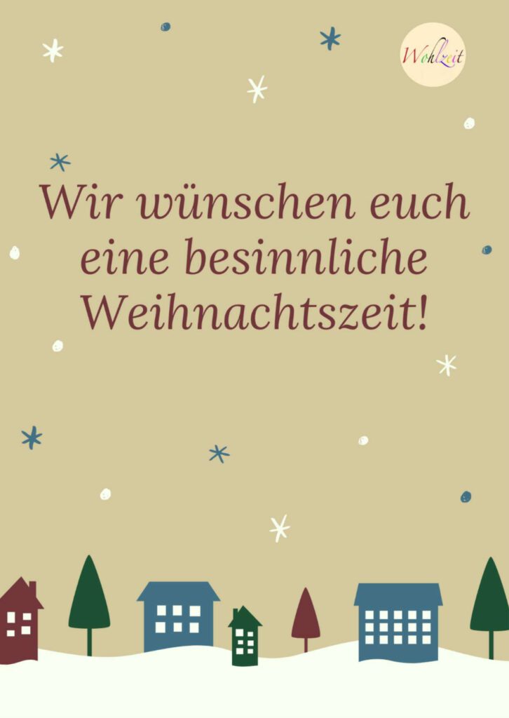 Schöne Weihnachten Digitale Postkarte Wohlzeit Shop