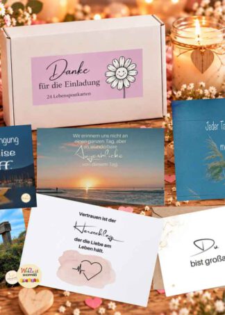 Danke Box mit 24 LebensPOSTkarten