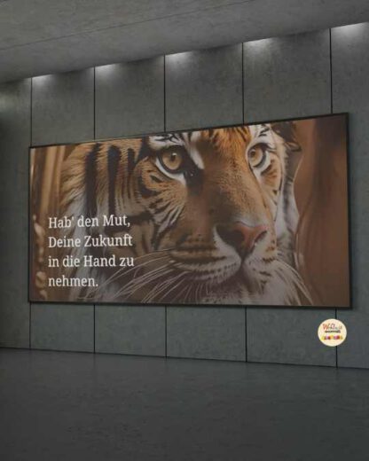 Hab' den Mut, Deine Zukunft in die Hand zu nehmen_Tiger - Digitale Postkarte – Bild 4