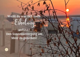 Weißt du was sich nach Erholung anfühlt? Den Sonnenuntergang am Meer zu genießen!