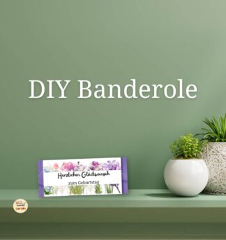 DIY Schokoladen-Banderole zum Ausdrucken - Die perfekte Geschenkidee