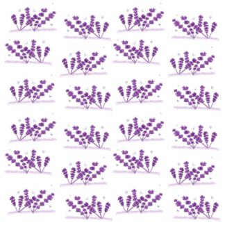 Violetter Lavendel mit Schmetterlingen - Digitales Muster