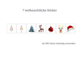 weihnachtliche Sticker