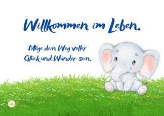 Ein liebevolles Motiv, das von Anfang an daran erinnert: Das Leben steckt voller kleiner Wunder
