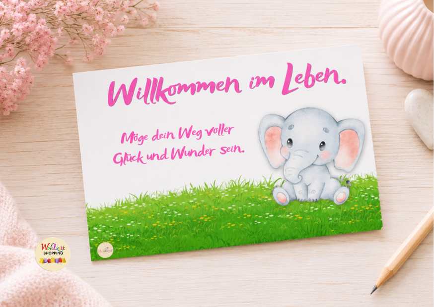 Ein besonderes Motiv zur Geburt oder Taufe