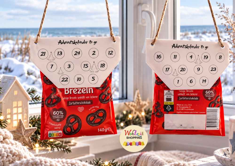 Adventskalender to go – Weihnachtsbäume | Vorlage zum Ausdrucken – Bild 2