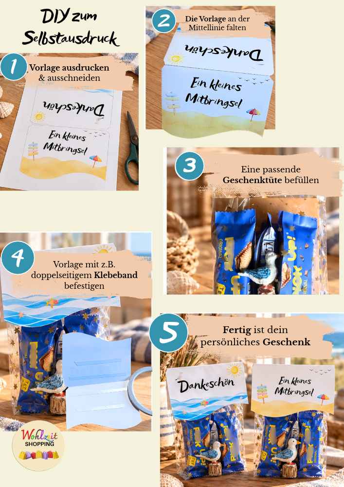Geschenktüten-Vorlagen zum Ausdrucken | DIY Geschenkverpackung – Bild 7