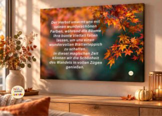 Der Herbst - Leinwandbeispiel