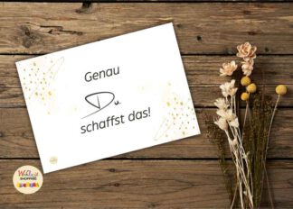 Genau du schaffst das