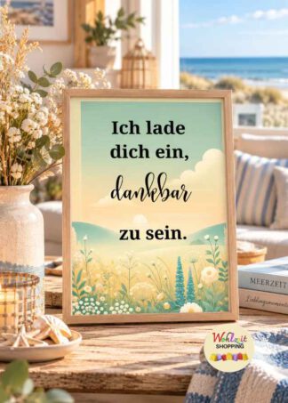 Ich lade dich ein, dankbar zu sein